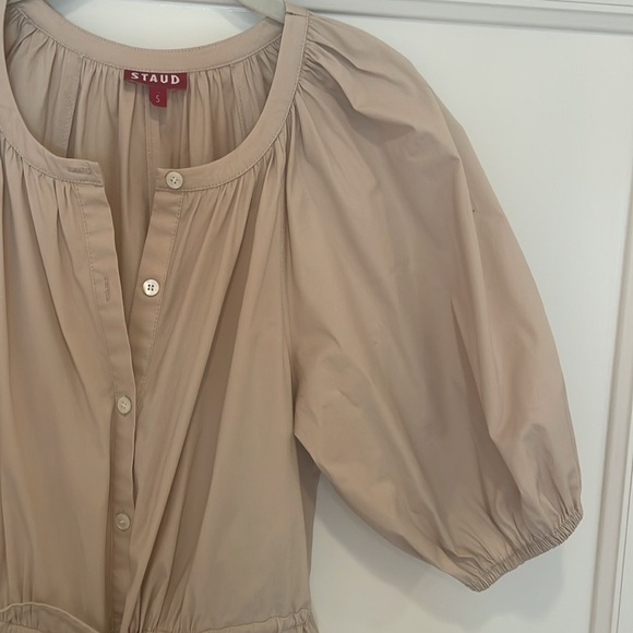 STAUD Vencenza Puff Sleeve Dress - Picture 4 of 5